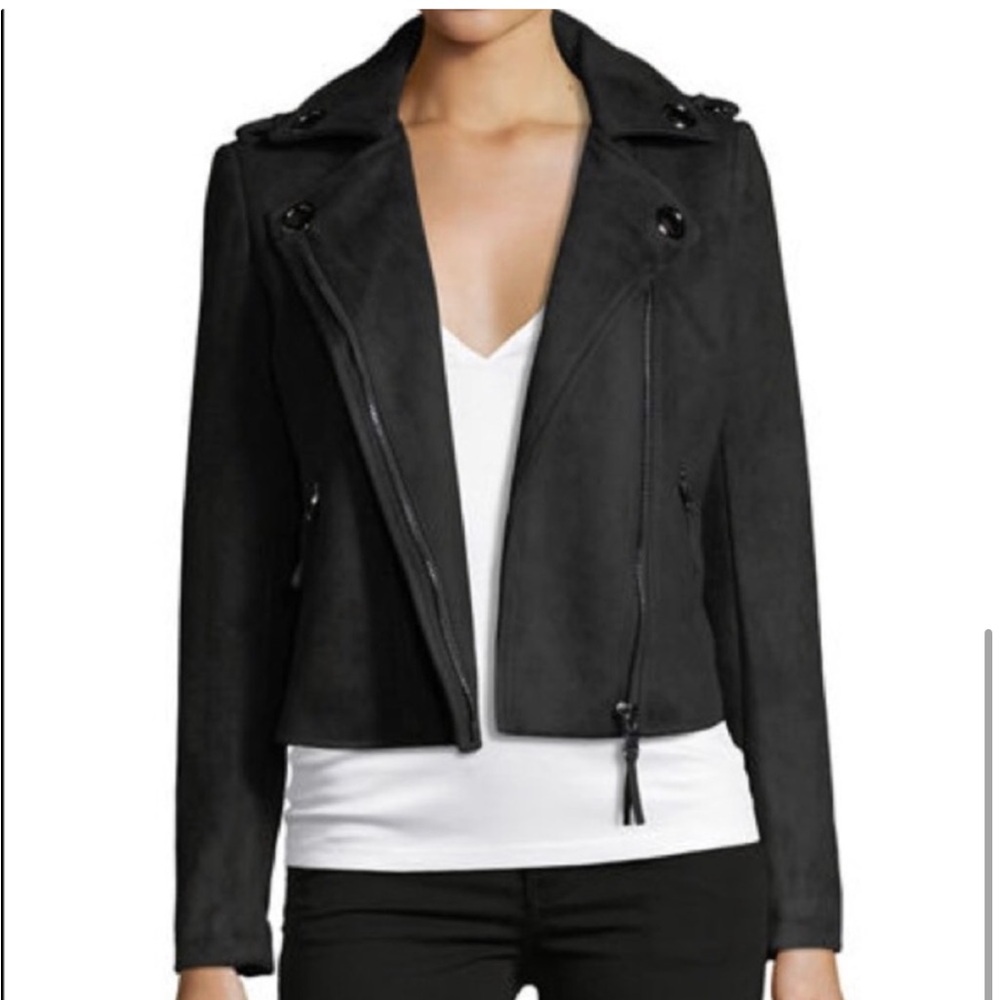 John and Jen black coat jacket